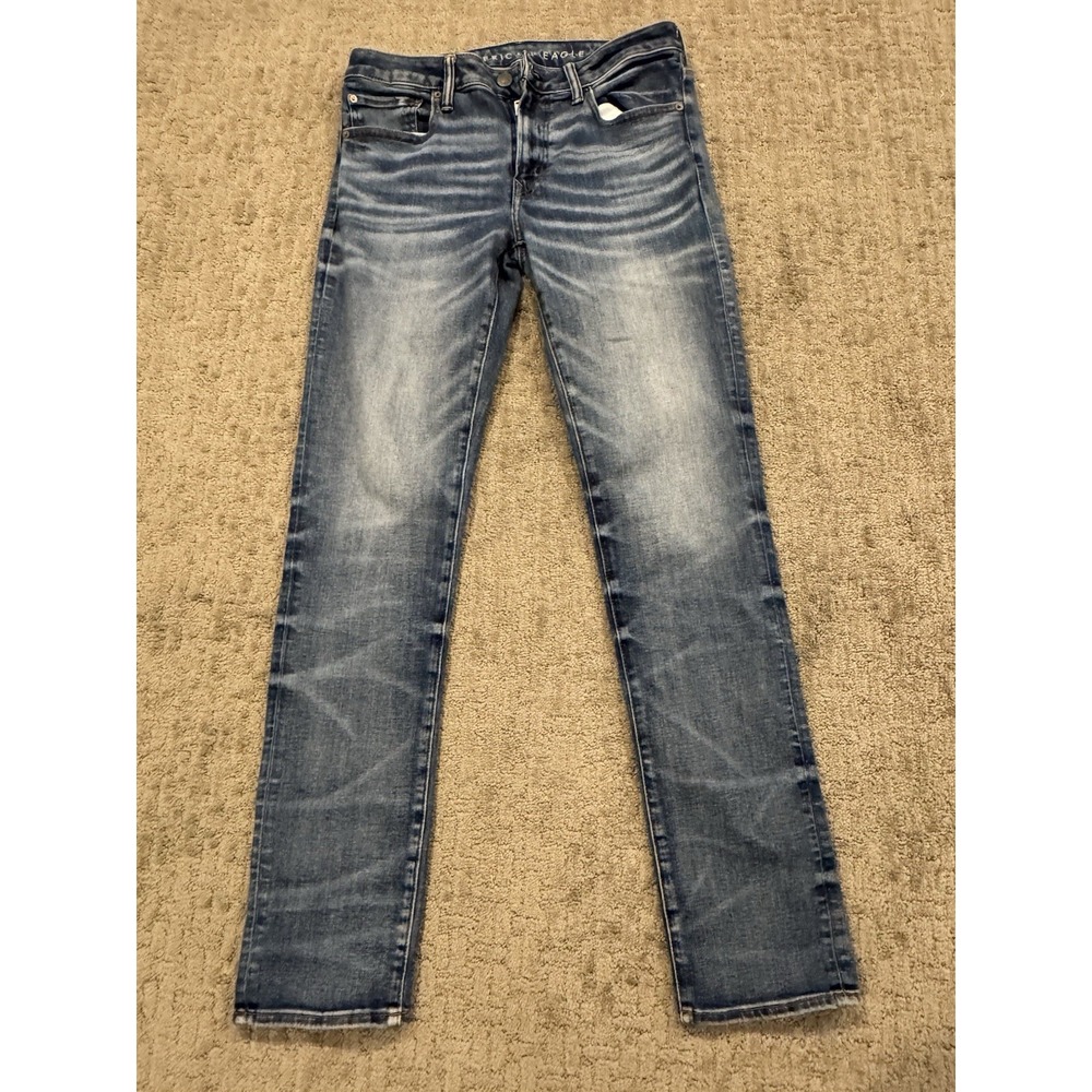 American Eagle Airflex + 32/34 Slim Straight Jeans (M1)